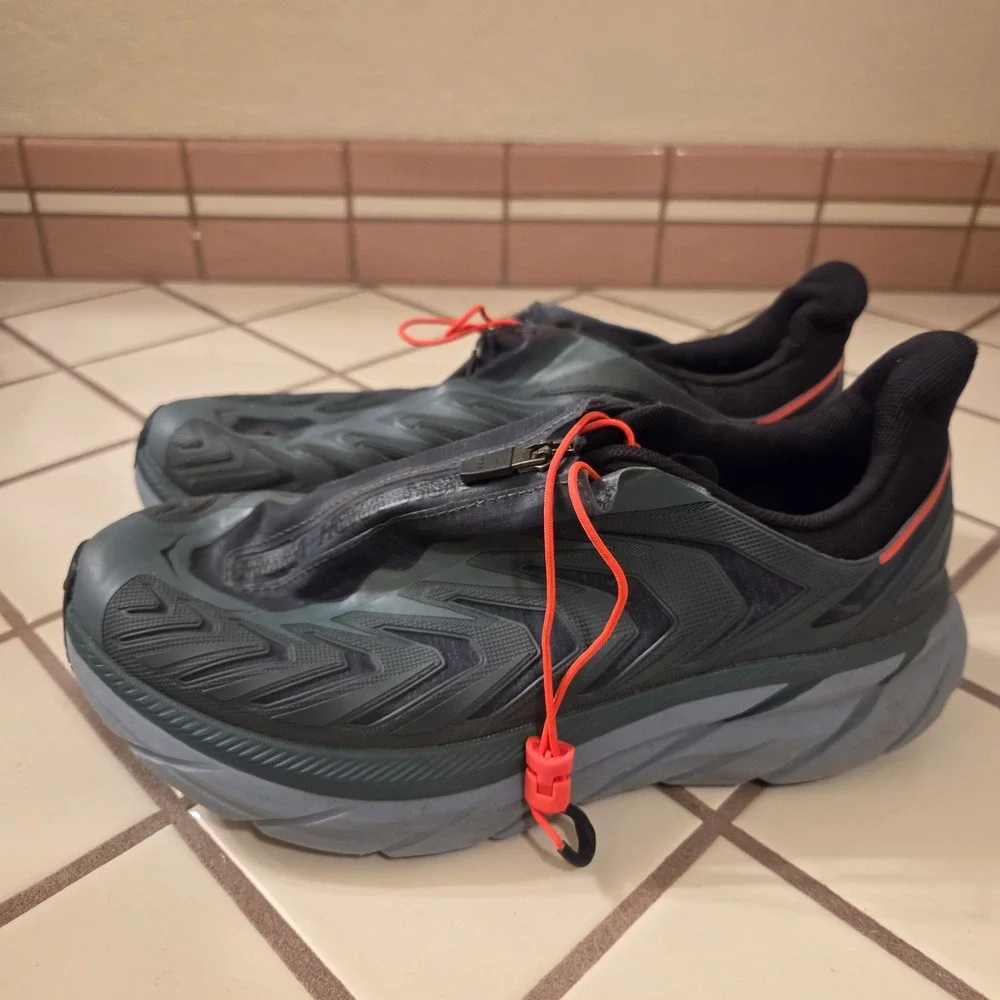 Hoka One One Project Clifton Goblin Blue Black Sneakers 1127924-GRBC Mens 7.5